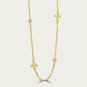 The Laced in Crosses Necklace