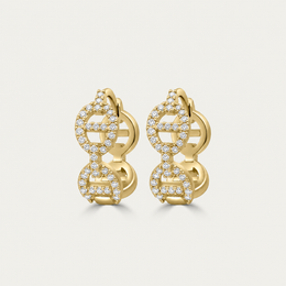 The Pave Mariner Link Hoops