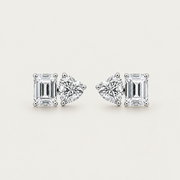 The Heart Shaped Toi et Moi Studs