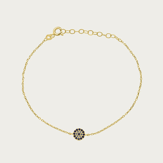 The Mini Pave Evil Eye Bracelet