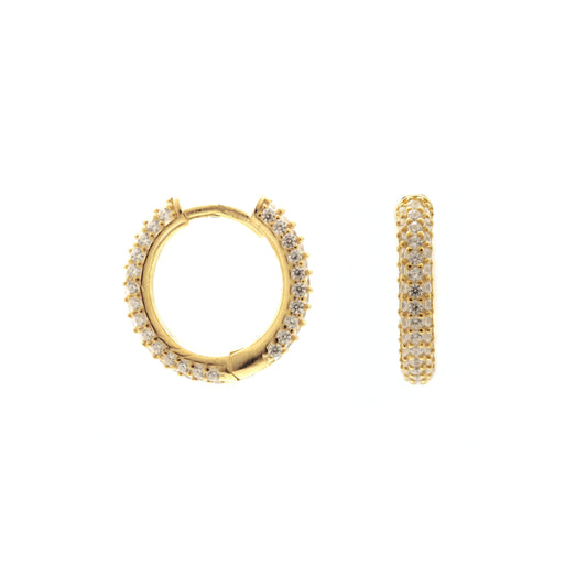 The All Around Pavé Huggies