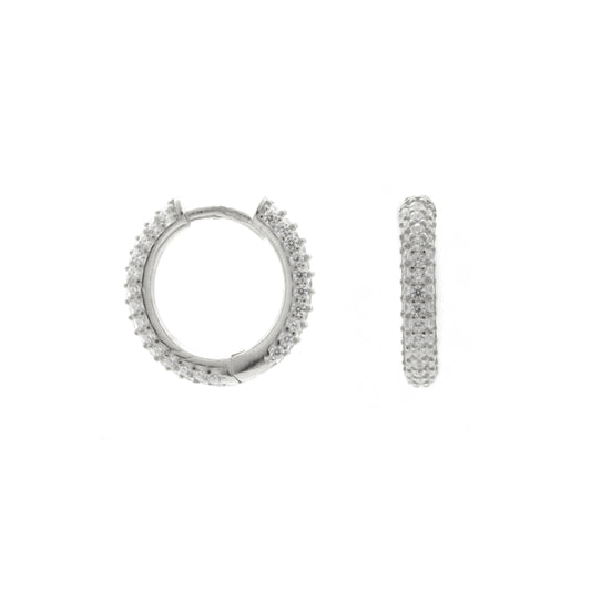 The All Around Pavé Huggies