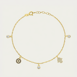 The Evil Eye And Hamsa Charm Bracelet