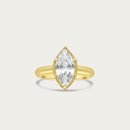 The Victorian Setting Marquise Solitaire Ring