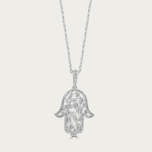 The Mosaic Hamsa Necklace