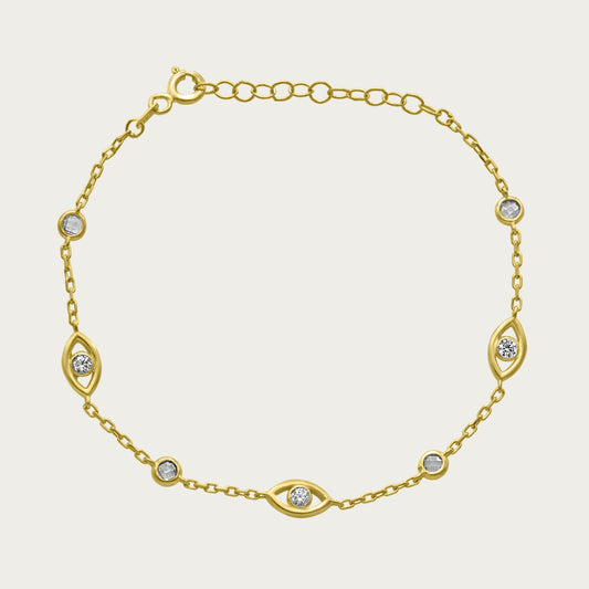 The Almond Shaped Evil Eye Cutout Bracelet