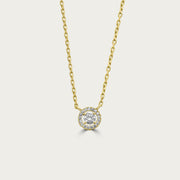 The Solitaire with Pave Halo