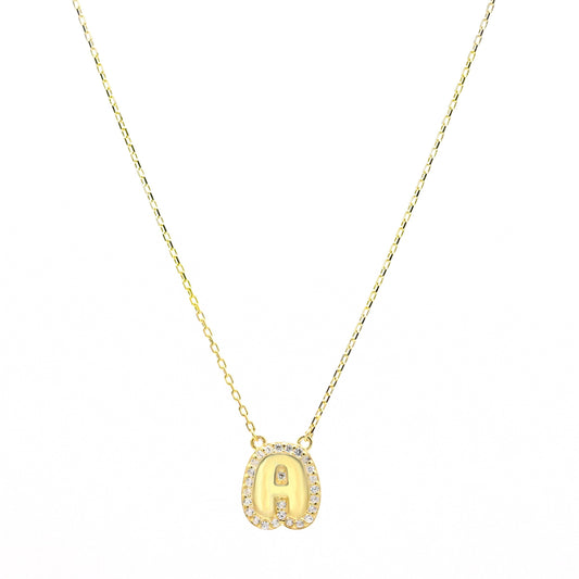 The Bubble Initial Necklace